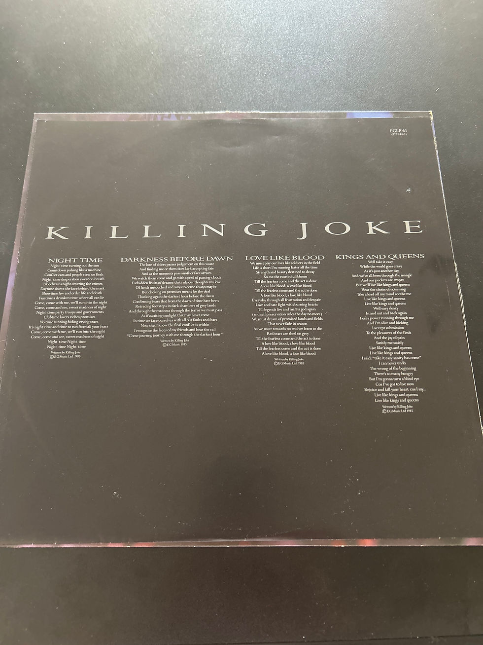 Thumbnail: Killing Joke - Night Time - VG+/VG+