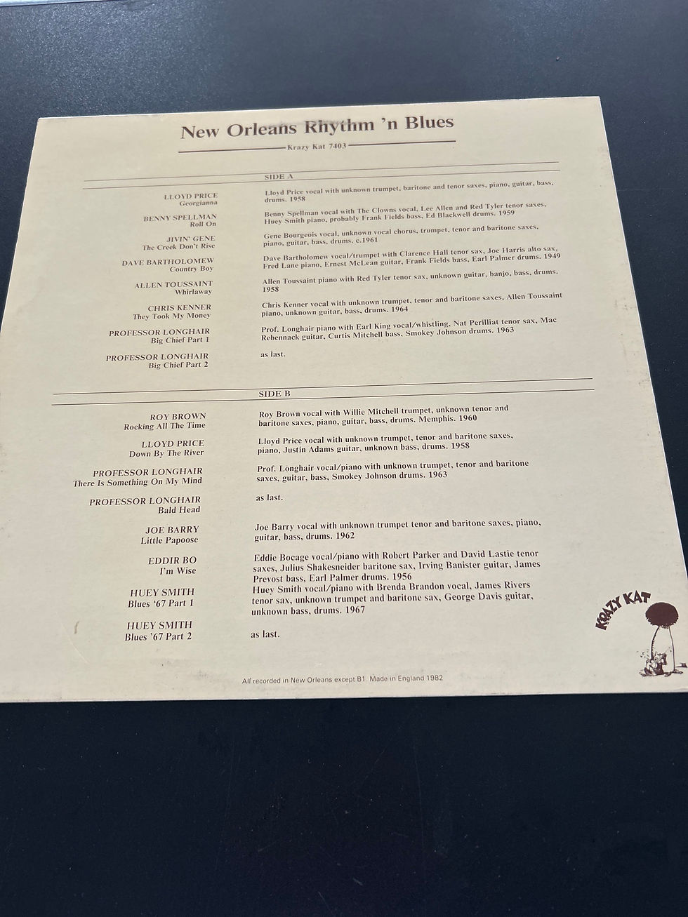 Thumbnail: New Orleans - Rhythm & Blues - VG+/VG+