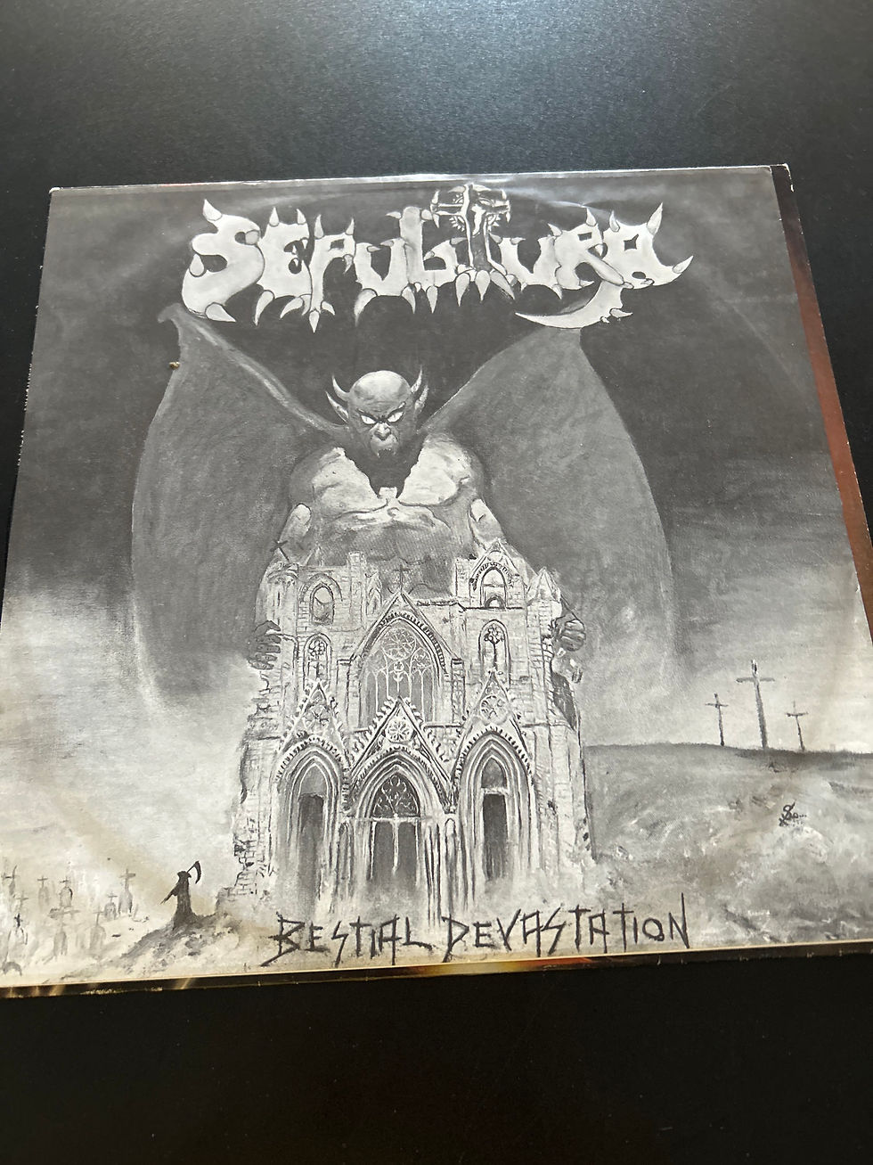 Thumbnail: Sepultura - Morbid Visions / Bestial Devastation - VG+/VG+