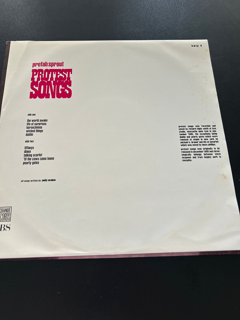 Thumbnail: Prefab Sprout - Protest Songs - VG+/VG+