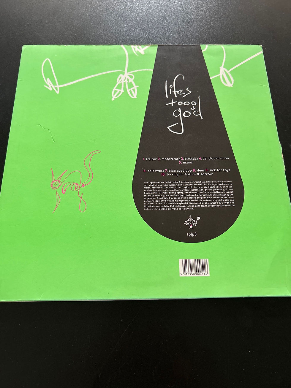 Thumbnail: The Sugarcubes - Life's Too Good - VG+/VG+
