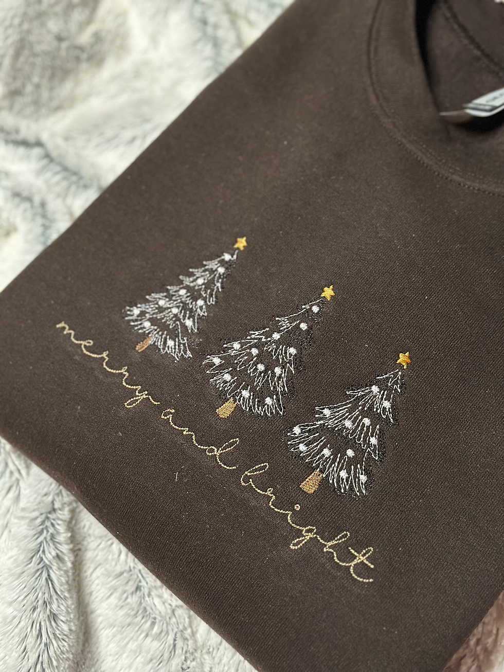 Thumbnail: Merry & Bright Sketch Embroidery