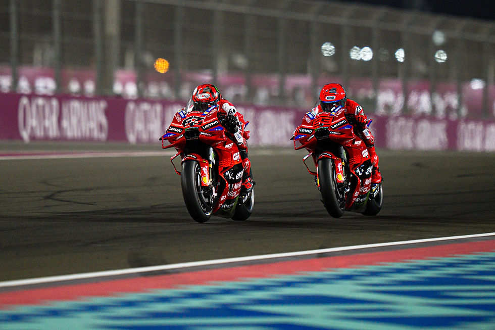 Duet Dream Team MotoGP 2025; Francesco Bagnaia dan Marc Marquez pecah telur di MotoGP Qatar 2025