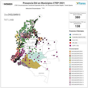 Presencia EAI en Municipios CTEP 2021