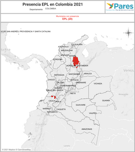 Presencia EPL en Colombia 2021
