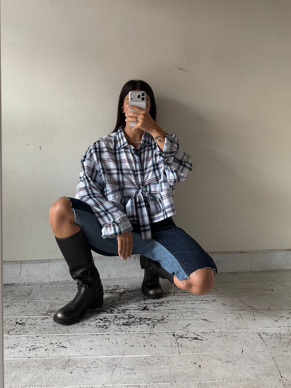 Miniatura: Tommy Hilfiger flake checked shirt
