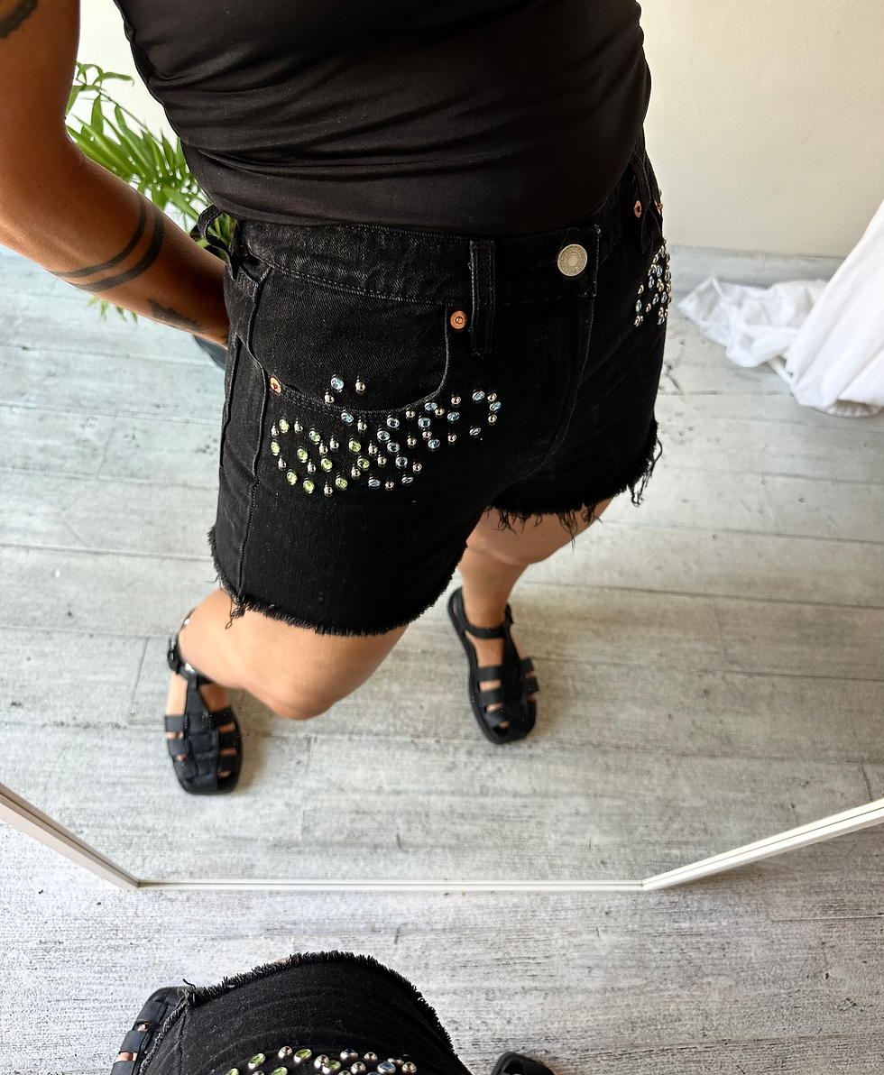 Miniatura: Levi’s shorts 501 black custom