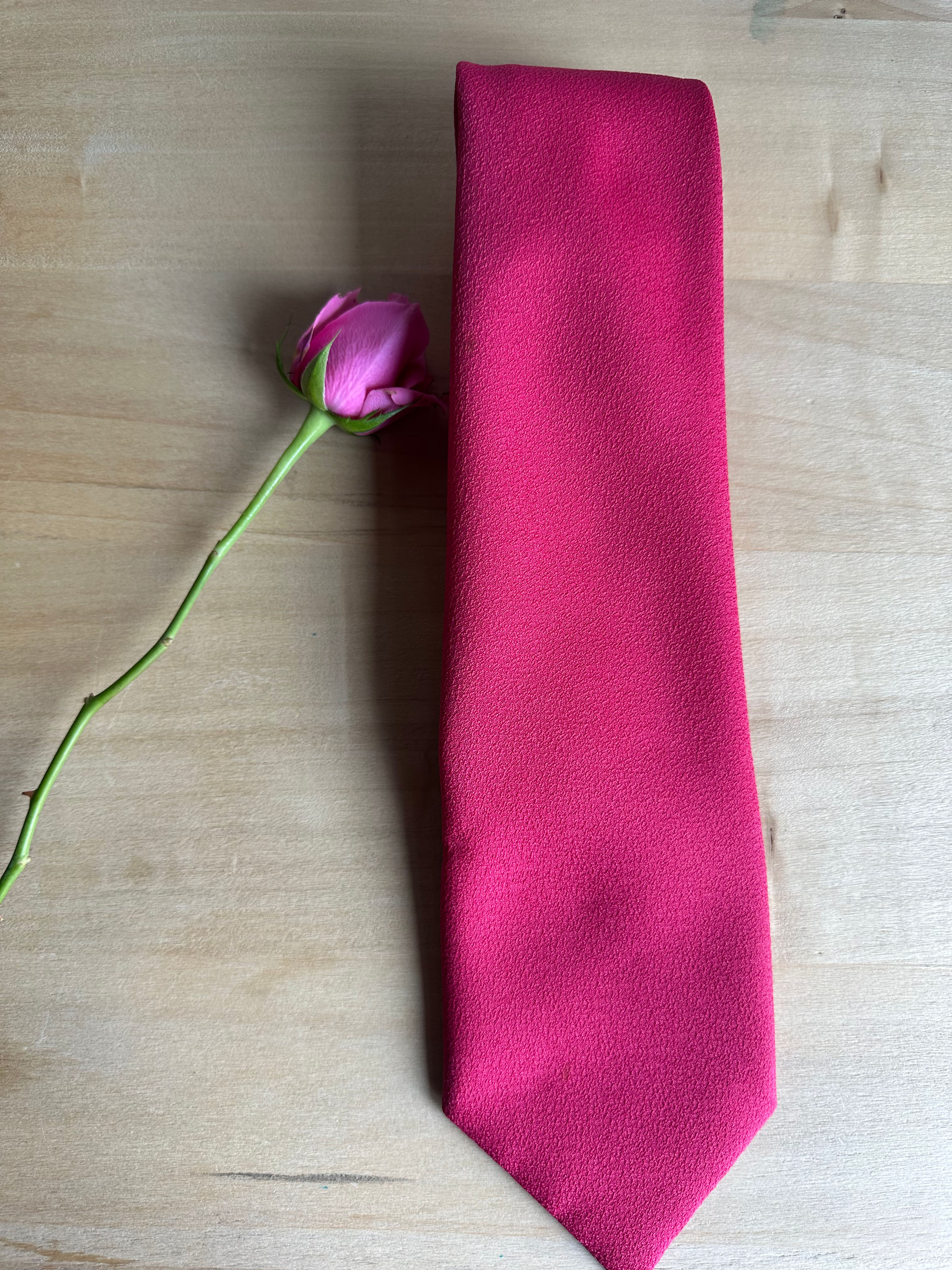 Hot pink necktie