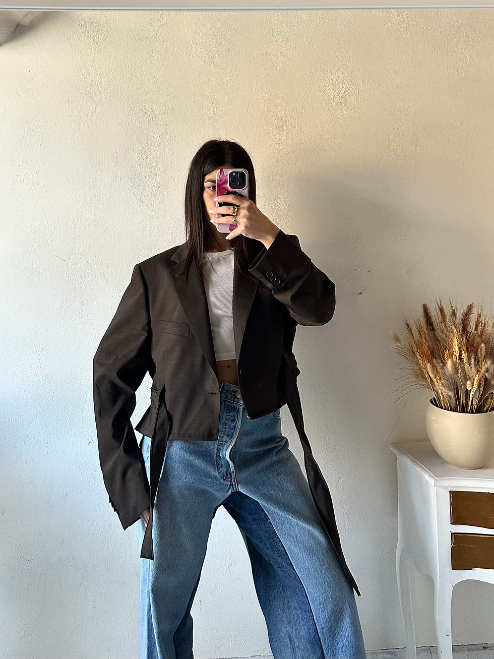 Miniatura: moka high neck blazer 