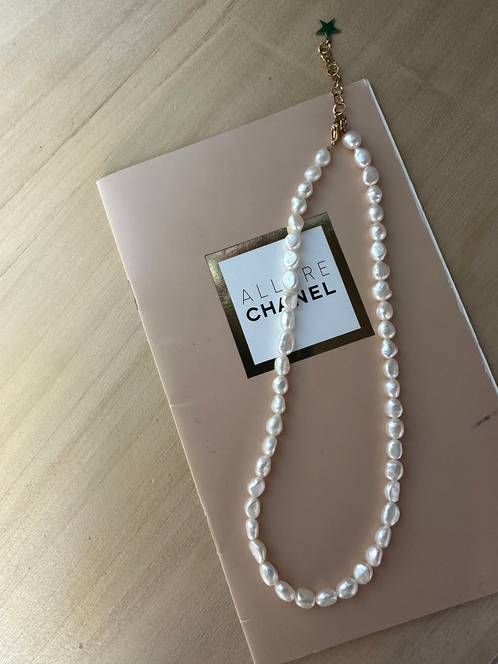 Collana perle di fiume medie