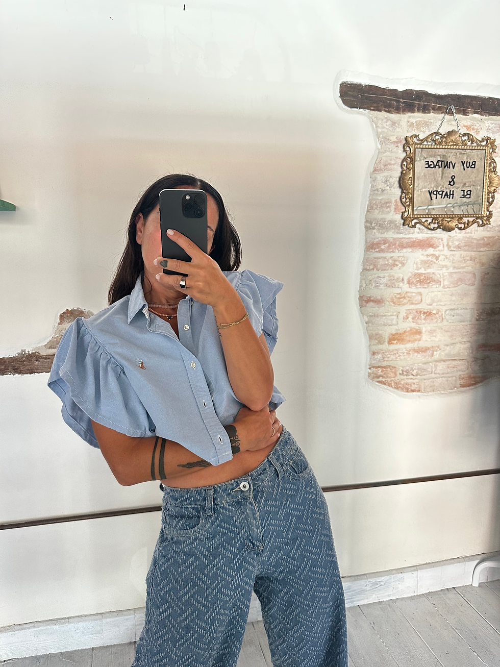 Light blue Ralph Lauren butterfly shirt