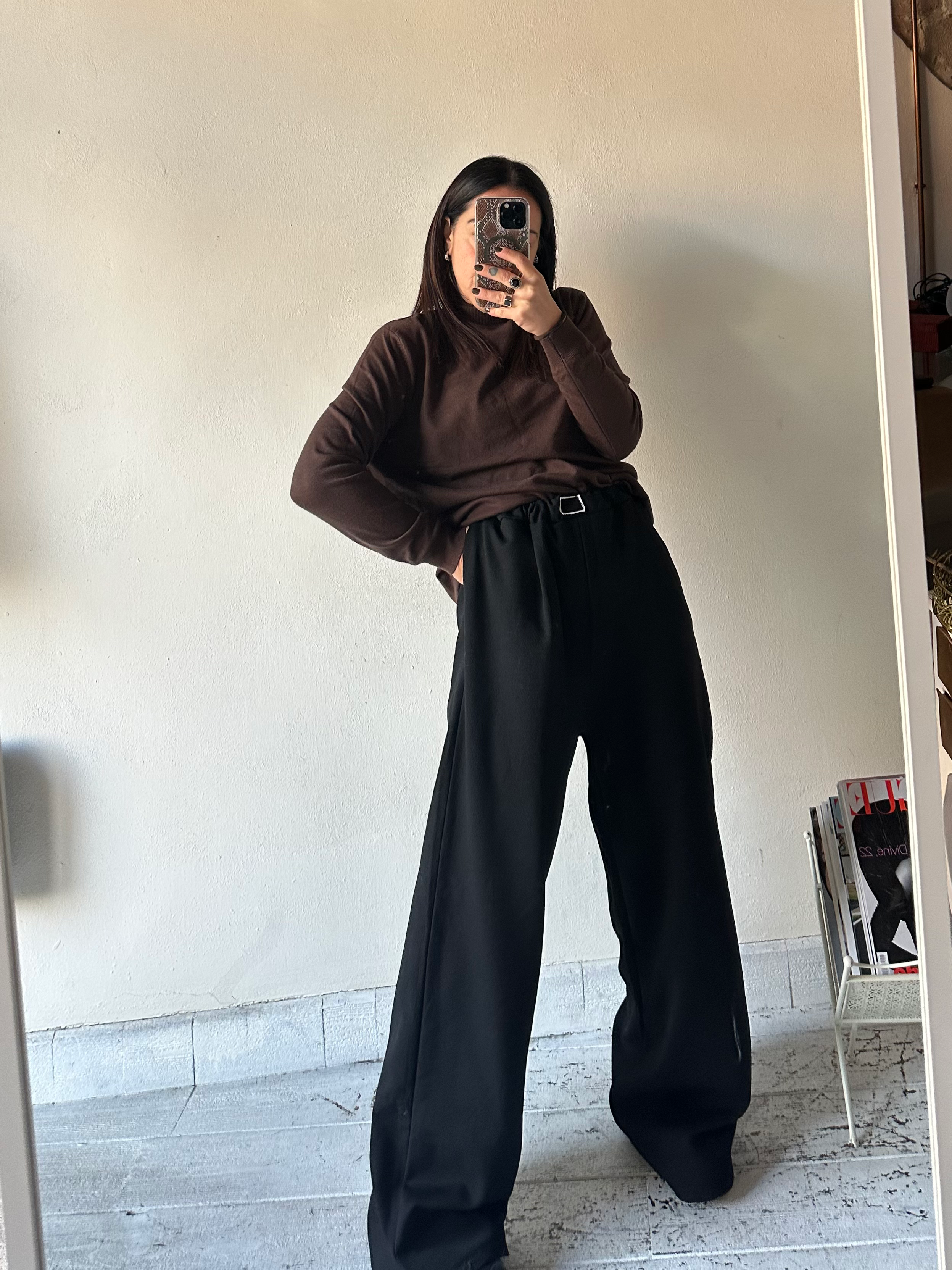 Black boxer pants