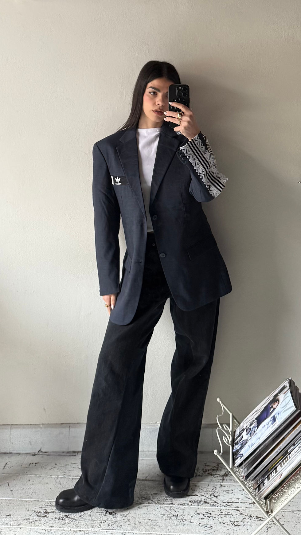 Miniatura: Blue denim upcycling blazer