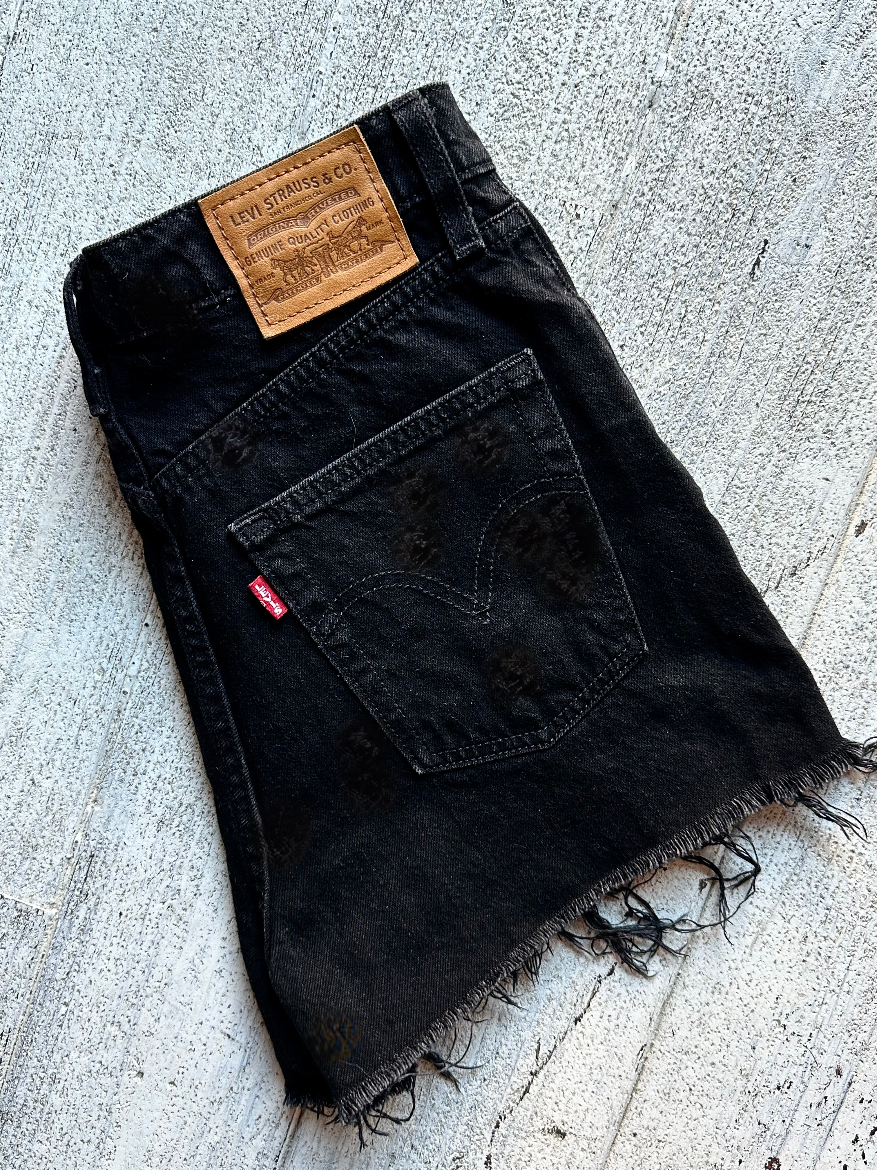 Levi’s shorts 501 black custom