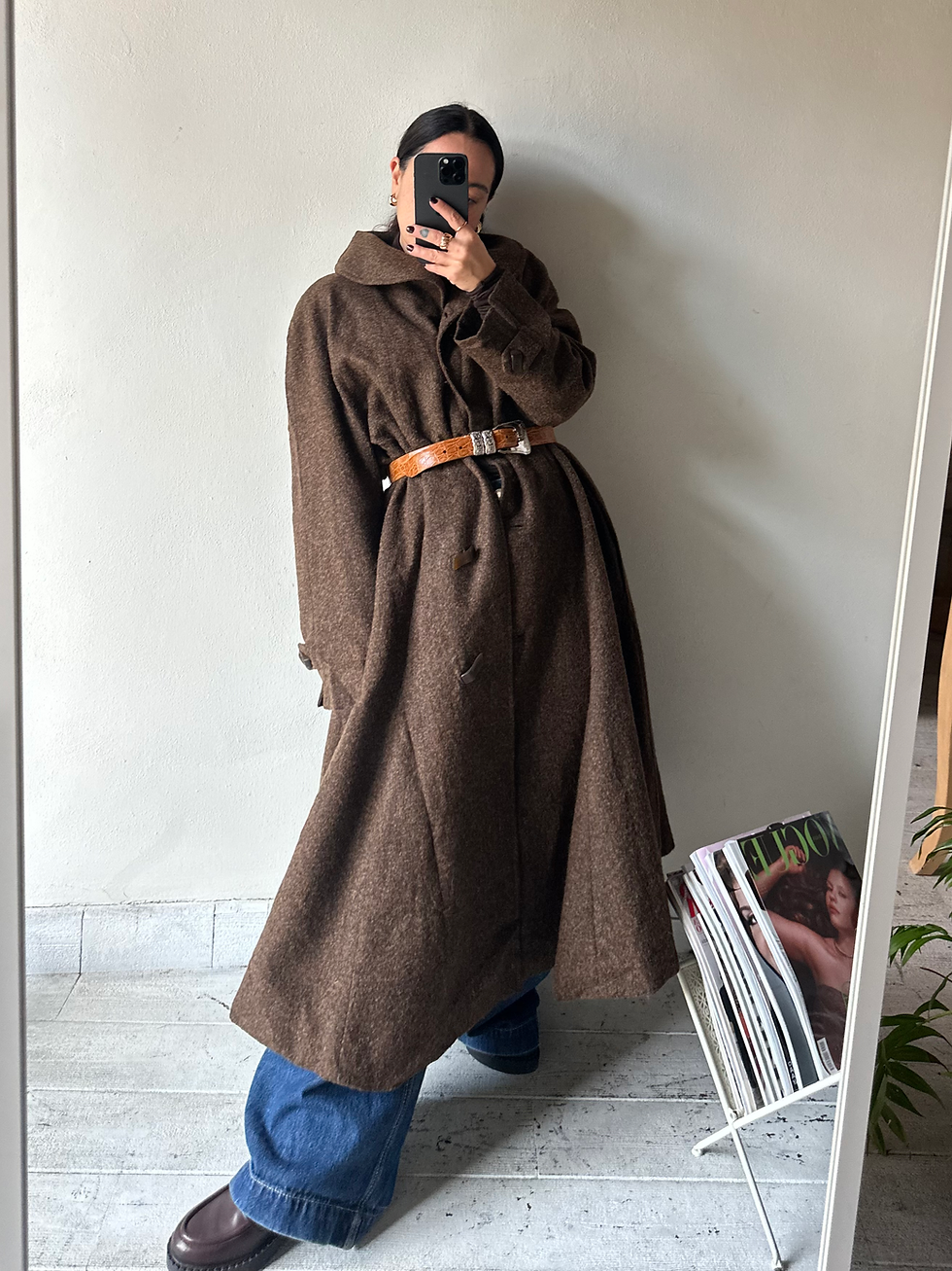 Wonderful chocolate wool coat