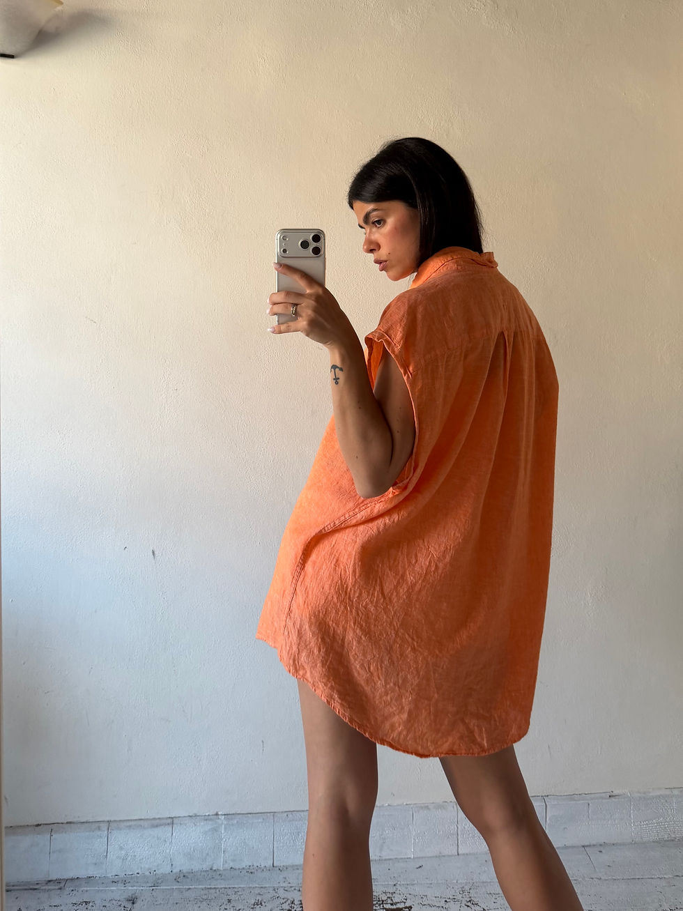 Miniatura: Tommy Hilfiger  orange sleevless shirt