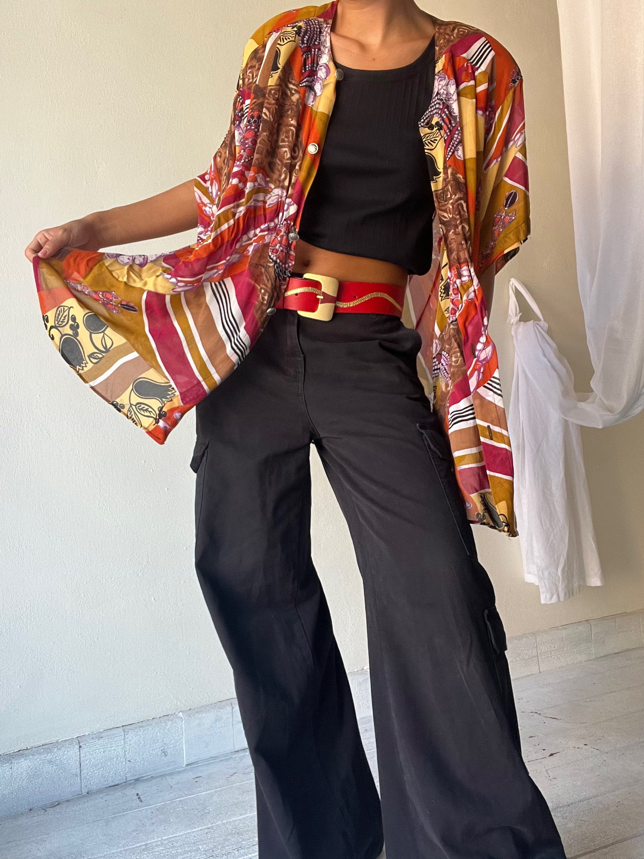 Funny multicolor kimono/shirt