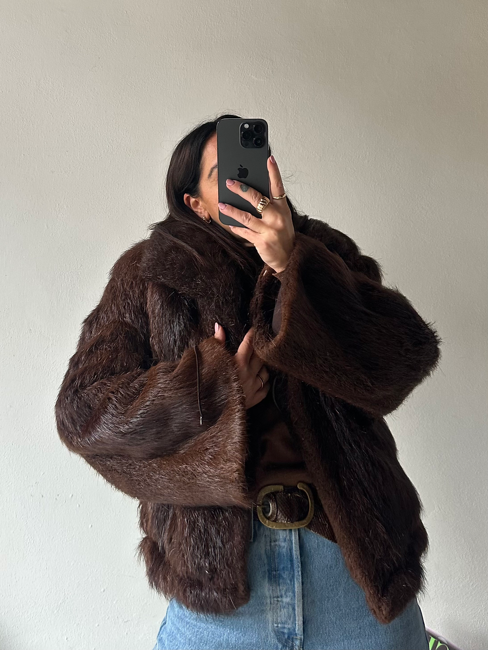 Bomber fur visone coat