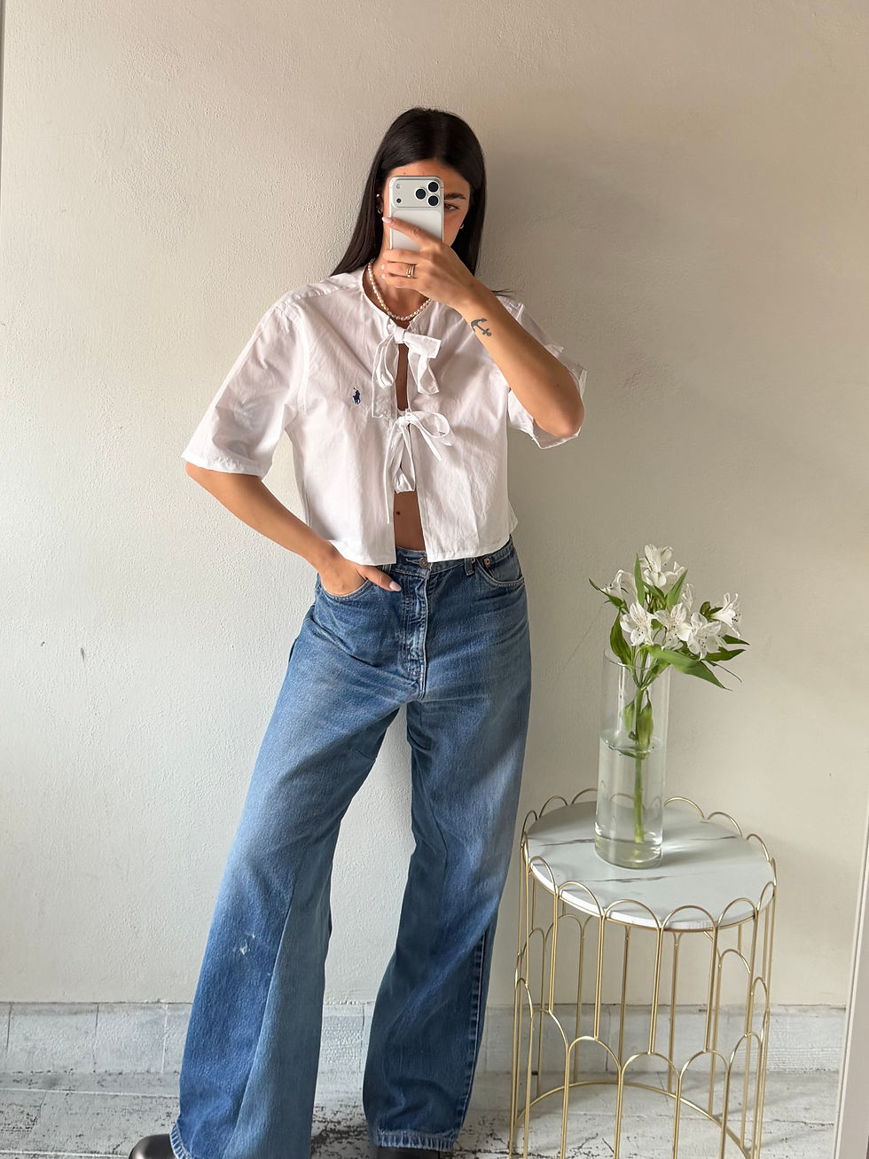 Miniatura: Ralph Lauren lace up shirt