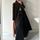 Miniatura: Luxury velvet chocolate long coat