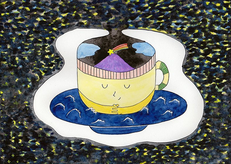 くるしいときこそコーヒーのんでいっぷくぷく
