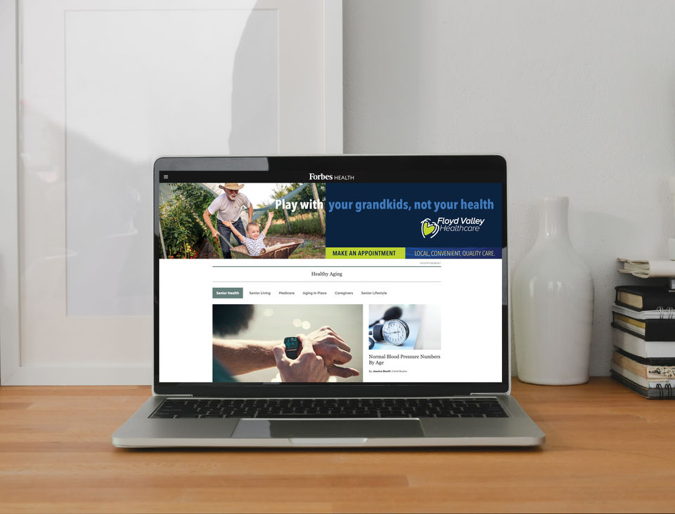 Floyd Valley Healthcare Leaderboard Display Ad