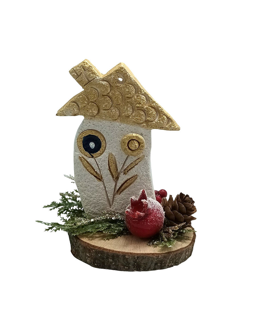 Επιτραπέζιο Χριστουγεννιάτικο Γούρι Σπίτι - KER.303