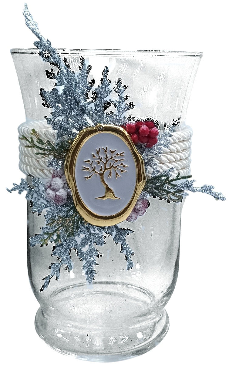 Χριστουγεννιάτικη Διακοσμητική Γυάλα 20cm x 12cm - 890.205W