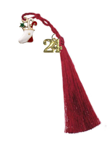 018.3195 - Γούρι 5cm Με Μπότα Σμάλτο Και Φούντα 4cm