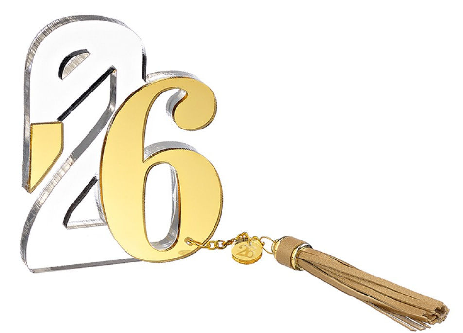 Επιτραπέζιο Χριστουγεννιάτικο Γούρι Κύκνος ''26'' 12cm - NOV.04512