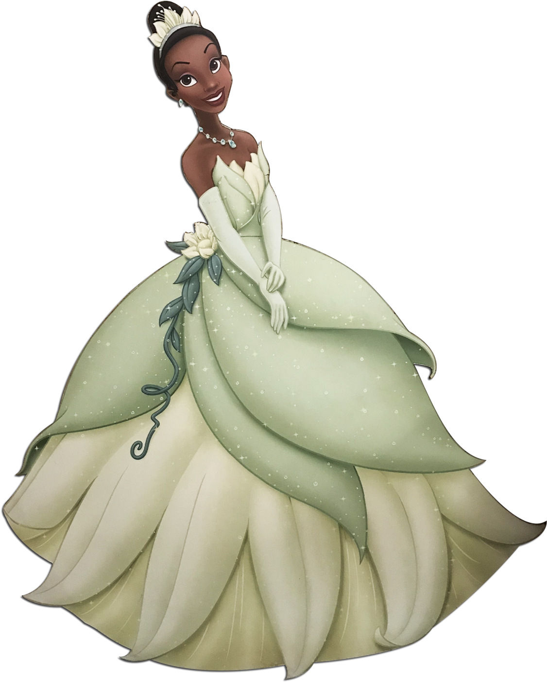 Princess Tiana Ξύλινο Διακοσμητικό Με Βάση - DE.TIA131