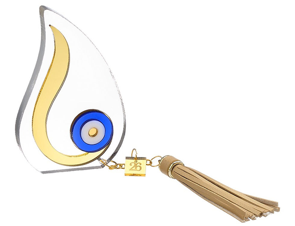 Επιτραπέζιο Χριστουγεννιάτικο Γούρι Μάτι 12cm - NOV.05512