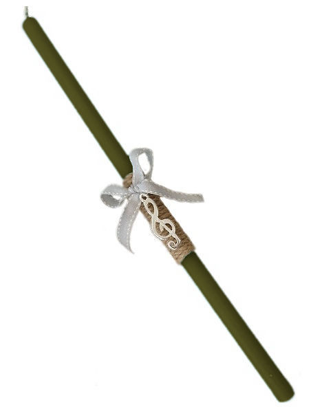 10.1247 - Λαμπαδάκι Στρογγυλό Με Κλειδί Σόλ 33cm