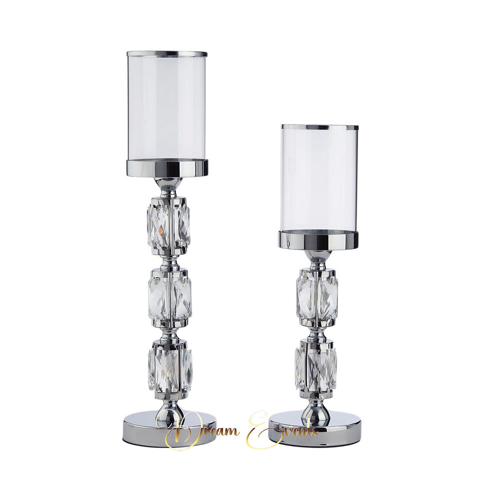 Κρυστάλλινα Κηροπήγια Σετ