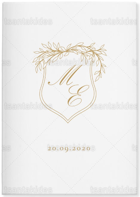 Προσκλητήριο Βιβλιαράκι Golden Frame – TS156.250