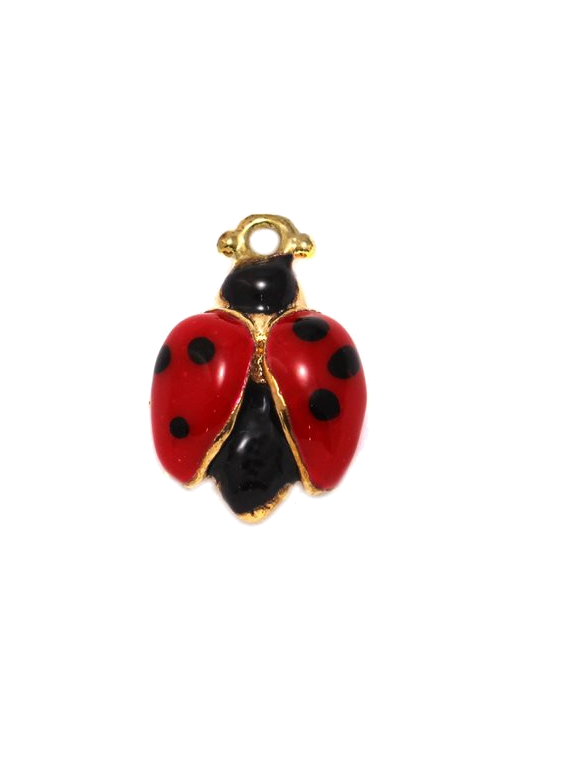 153400 - Πασχαλίτσα  Μεταλλική Με Σμαλτο 1.5cm x 1,5cm