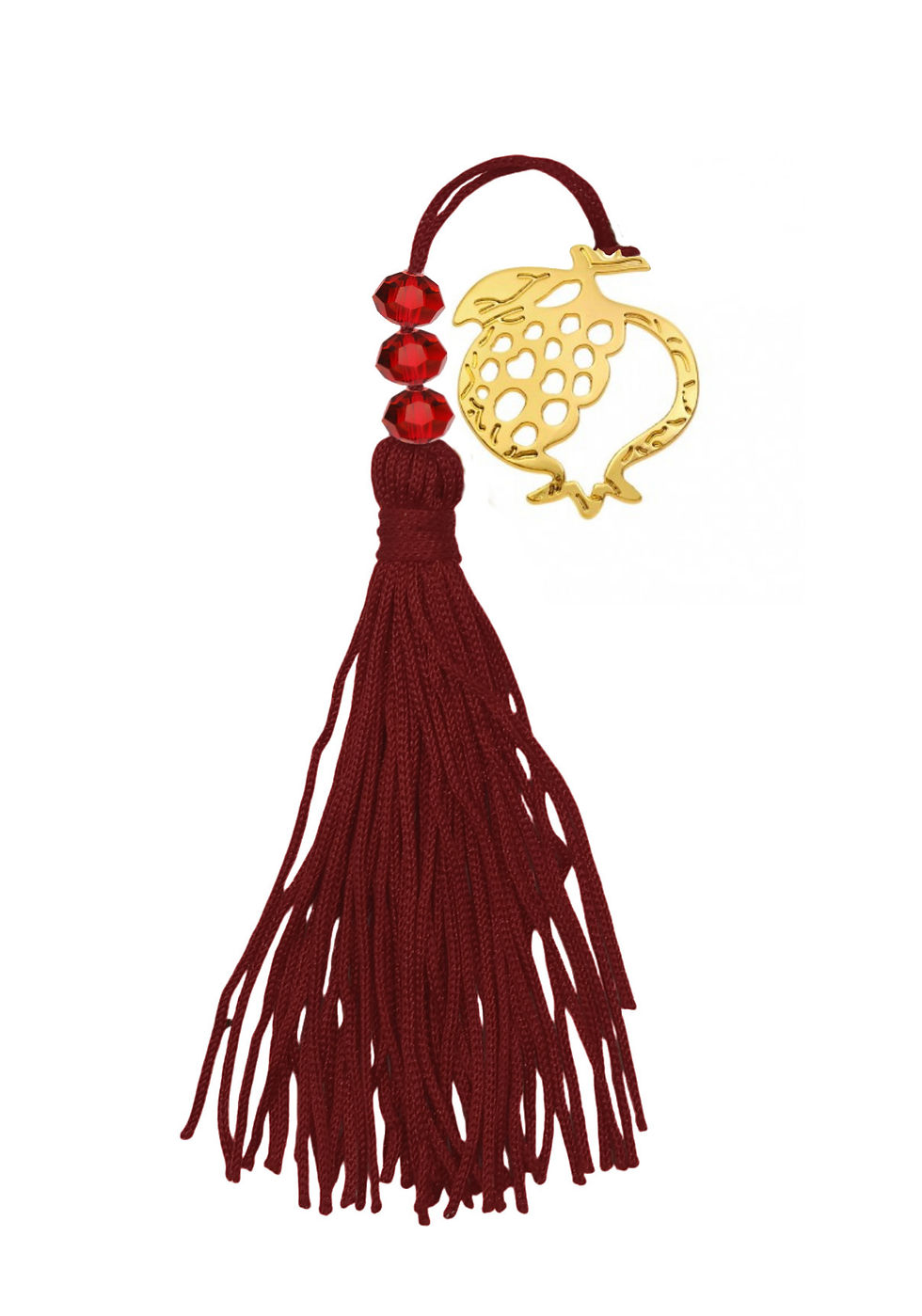 Γουράκι Φούντα Με Χάντρες Και Μεταλλικό Εξάρτημα - 019.3691