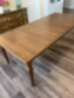 Maple dining table refinished
