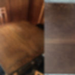 Table top before and after
