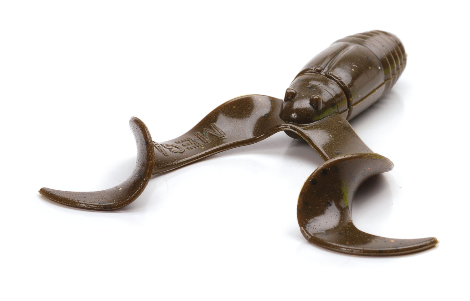 Twin Tail - Green Pumpkin Black Flake