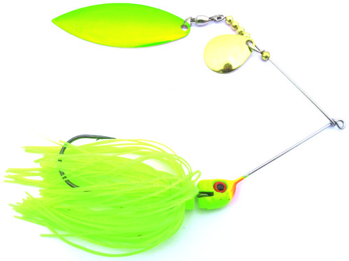 Big Bass Spinnerbait - Chartreuse Skirt Ch/Br