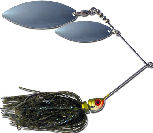 Big Bass Spinnerbait Dbl Willow - Bluegill Ni/Ni
