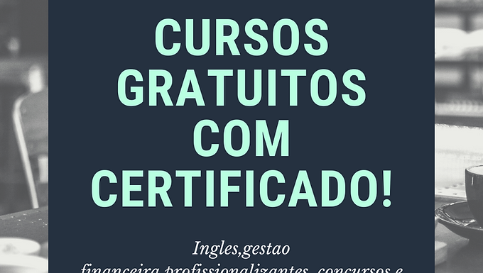 Acesse cursos gratuitos com certificado e aprenda em seu tempo ocioso totalmente gratuito!