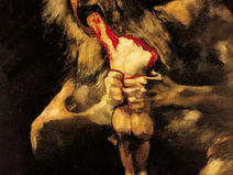 Representação da voracidade materna, pintada pintadas por Rubens (1577-1640) e Goya (1746-1828) na capa do Seminário 4, de Lacan.