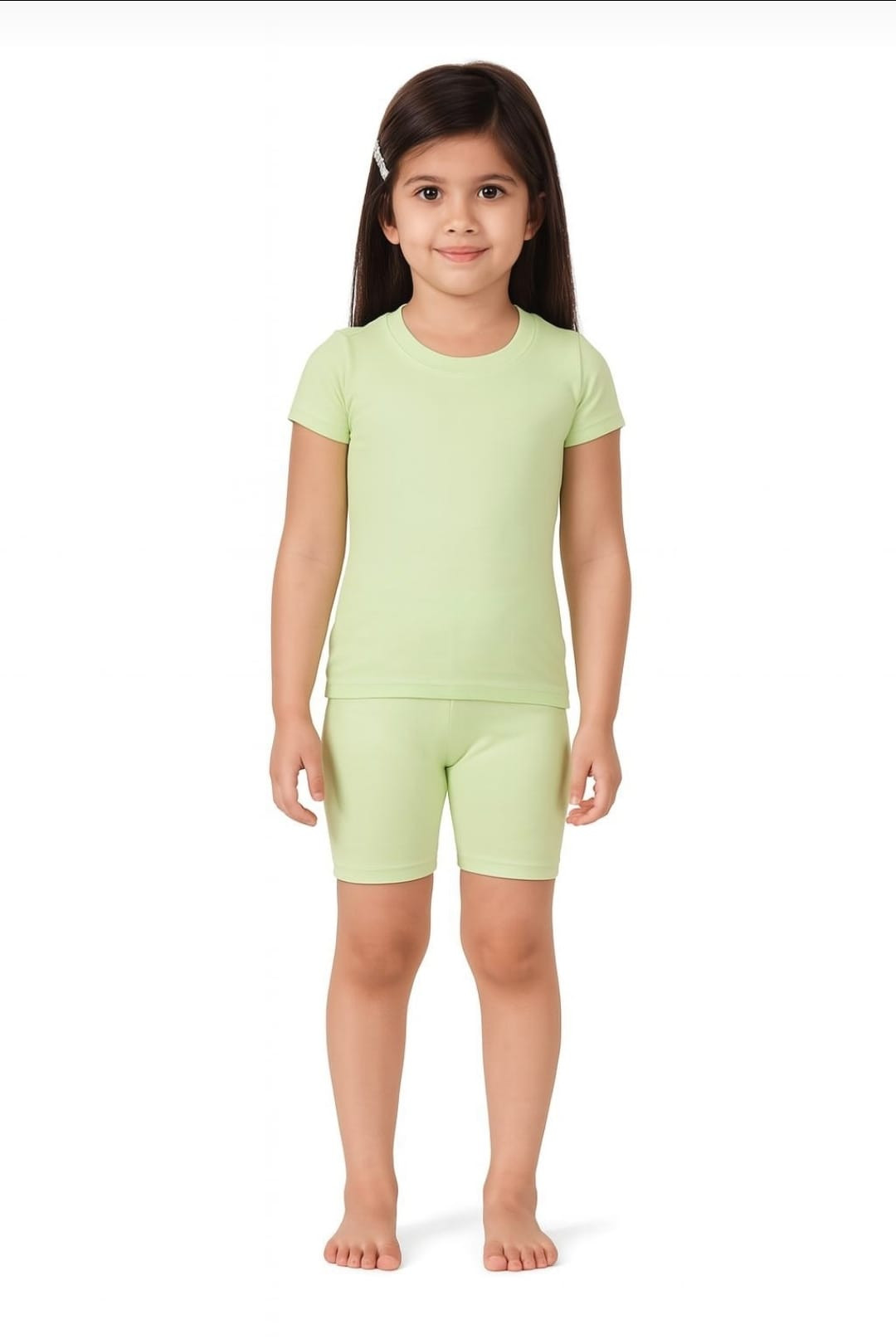 Snug-Fit Short Sleeve PJ Shorts Set (Bamboo Cotton) - Toddler Girl