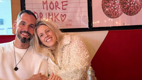 Man and women sitting in a restaurant