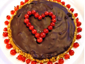Valentine Chocolate-Nut Tart