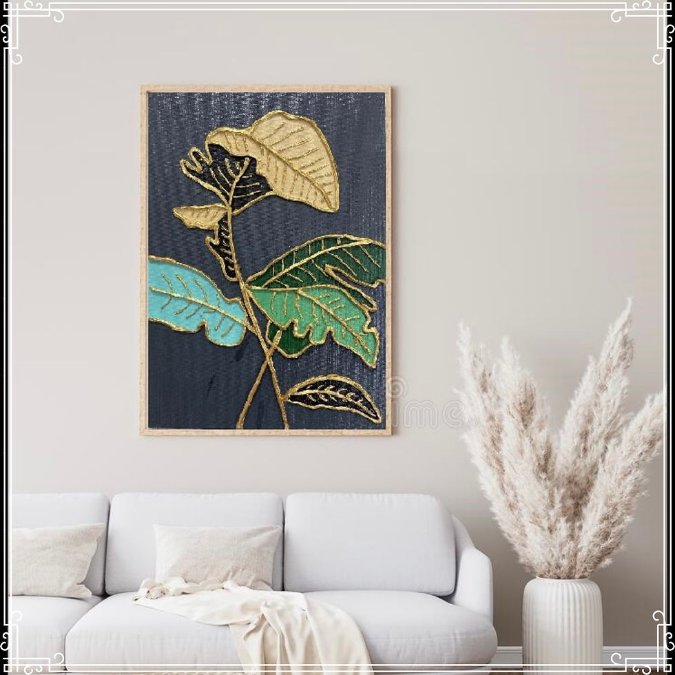 Thumbnail: Textured Leaf Art