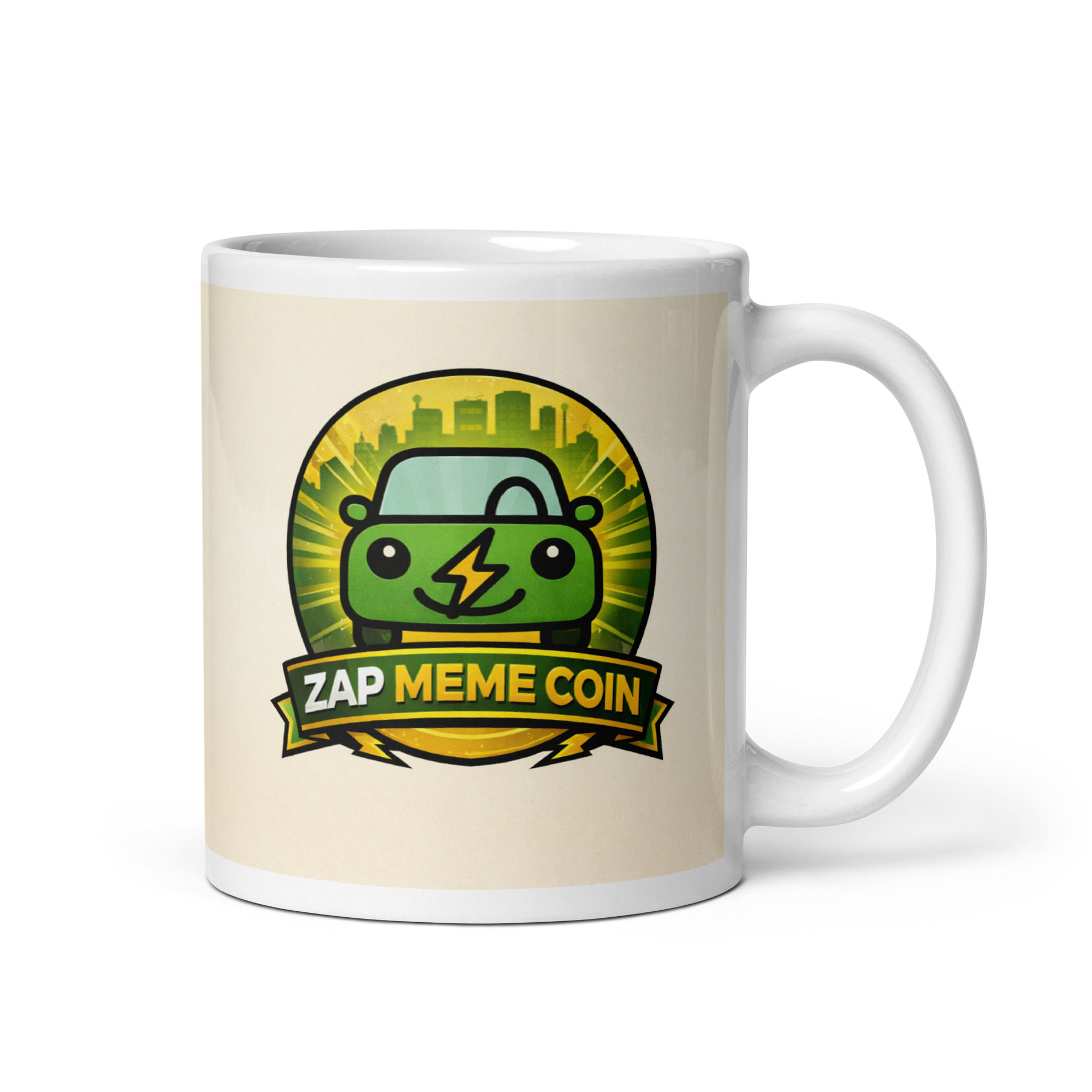 Aut-White glossy mug