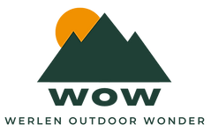 Logo mit Berg und Sonne: WOW Werlen Outdoor Wonder